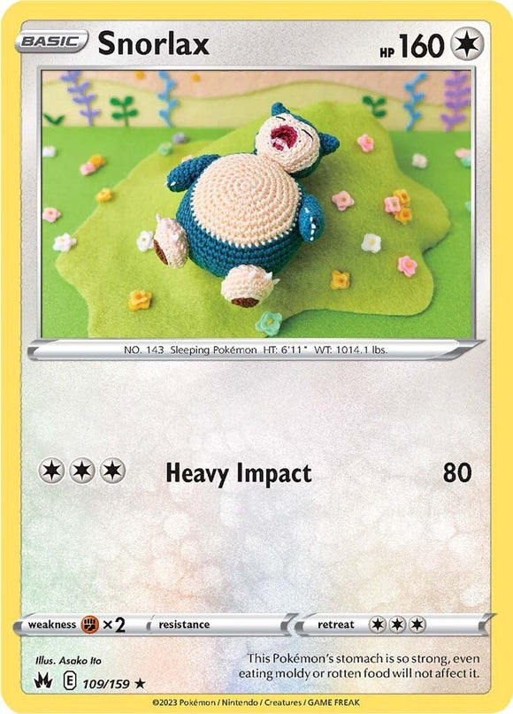 Snorlax [109/159] [Crown Zenith] Reverse Holofoil
