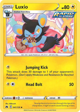 Luxio (41) [041/159] [Crown Zenith] Reverse Holofoil