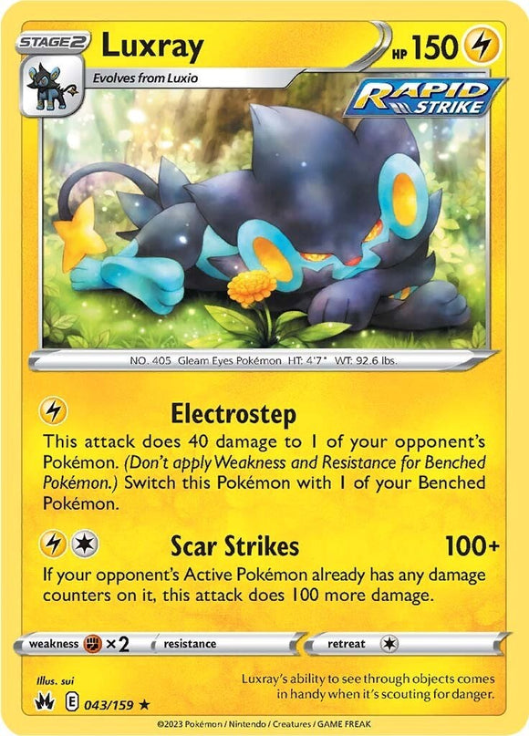 Luxray (43) [043/159] [Crown Zenith] Reverse Holofoil