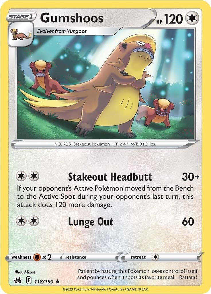 Gumshoos [118/159] [Crown Zenith] Reverse Holofoil