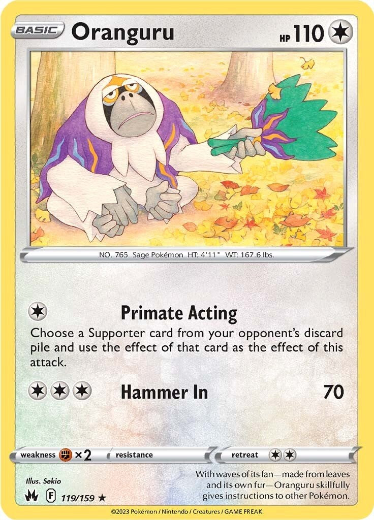 Oranguru [119/159] [Crown Zenith] Reverse Holofoil