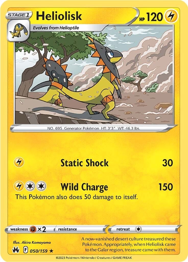 Heliolisk [050/159] [Crown Zenith] Reverse Holofoil