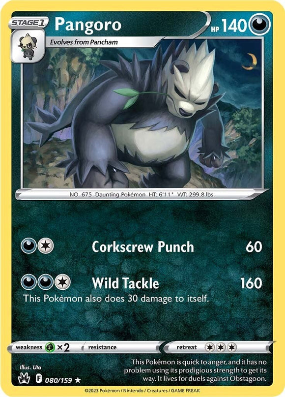 Pangoro [080/159] [Crown Zenith] Reverse Holofoil