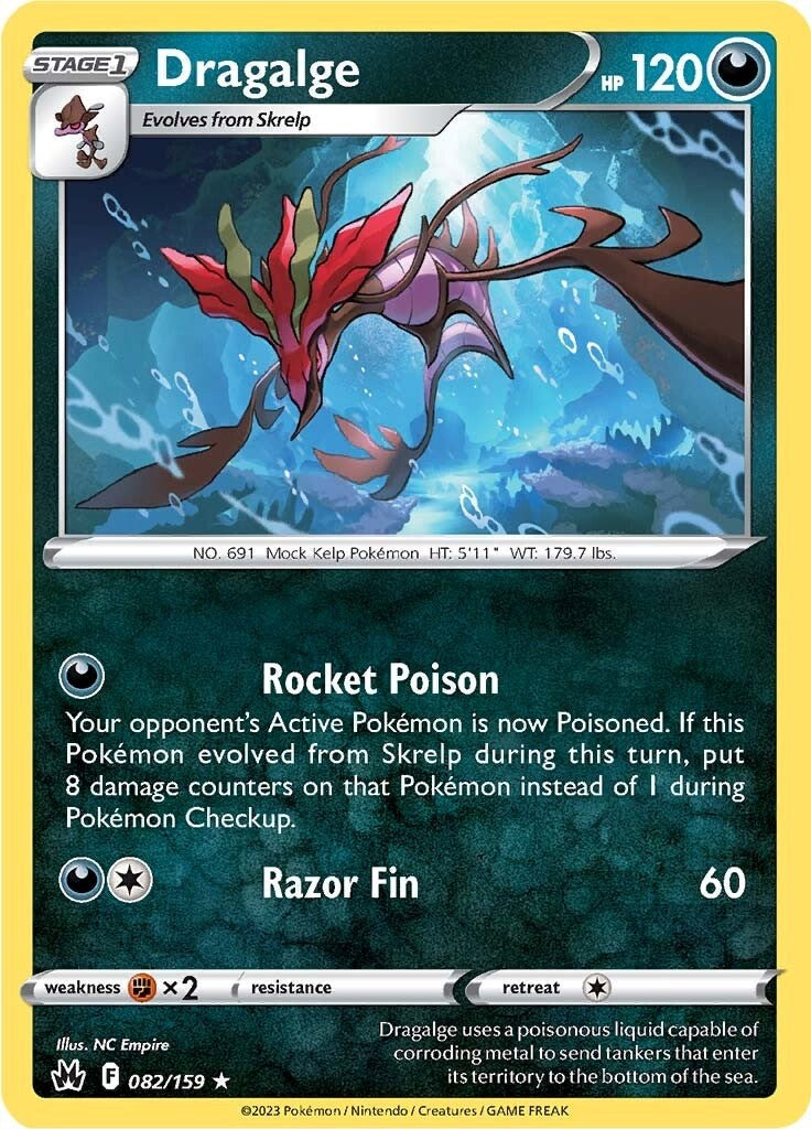 Dragalge [082/159] [Crown Zenith] Reverse Holofoil
