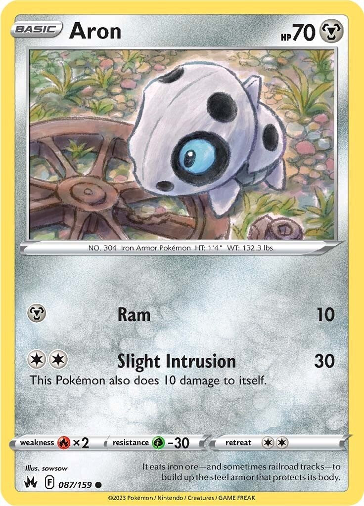 Aron [087/159] [Crown Zenith] Reverse Holofoil