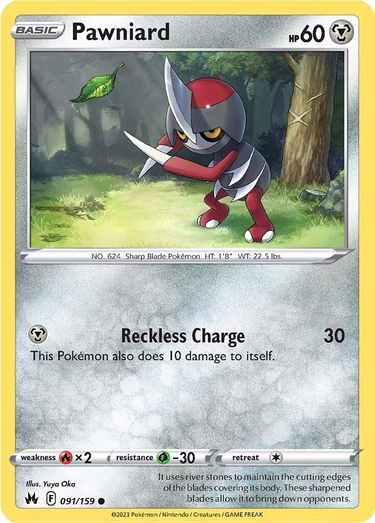 Pawniard (91) [091/159] [Crown Zenith] Reverse Holofoil