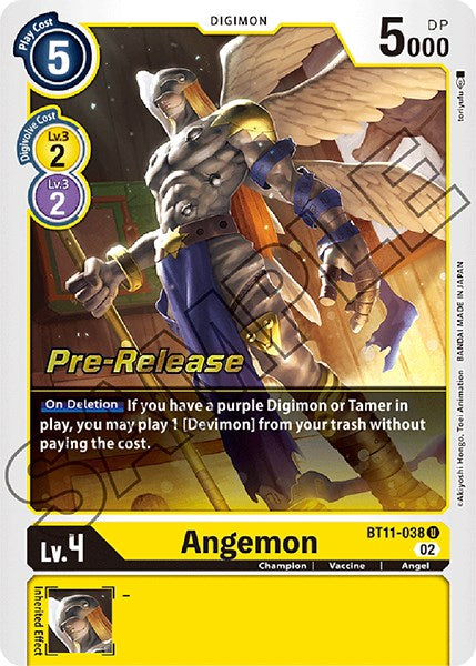 Angemon [BT11-038 U] [Dimensional Phase Pre-Release Cards] Foil