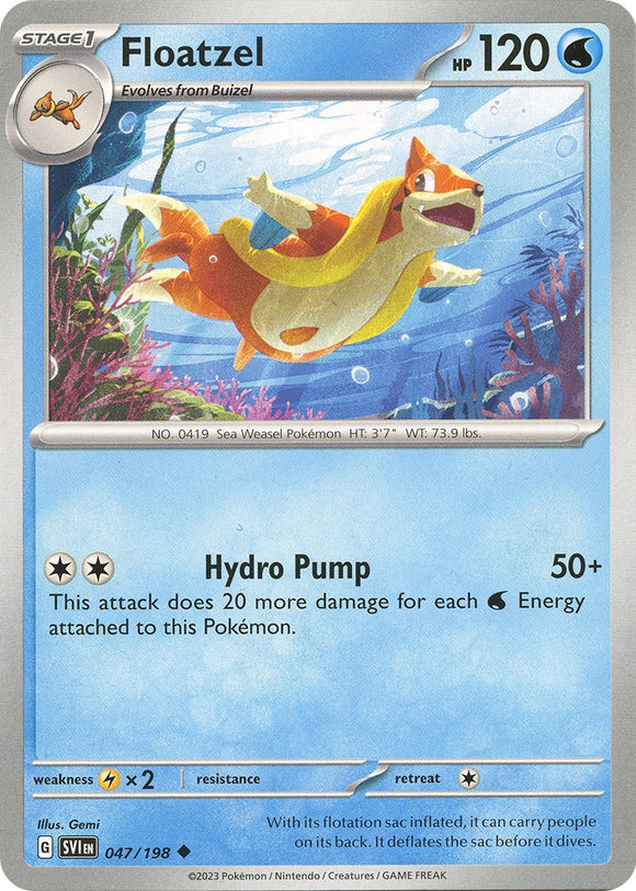 Floatzel [047/198] [Scarlet & Violet Base Set] Reverse Holofoil