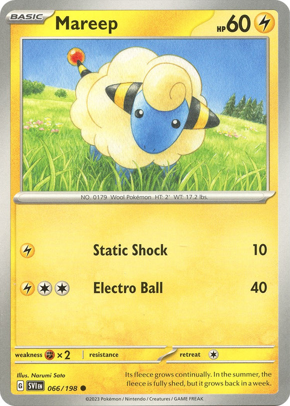 Mareep [066/198] [Scarlet & Violet Base Set] Reverse Holofoil