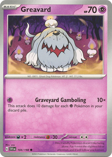 Greavard - 104/198 [104/198] [Scarlet & Violet Base Set] Reverse Holofoil