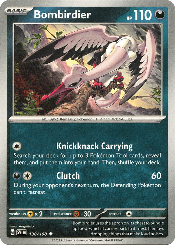Bombirdier - 138/198 [138/198] [Scarlet & Violet Base Set] Reverse Holofoil