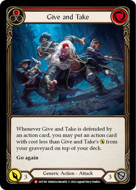 Give and Take [OUT185] [Outsiders] Rainbow Foil