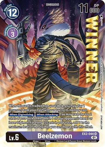 Beelzemon (April 2023 Beelzemon Special) [EX2-044 SR] [Starter Deck 14: Beelzemon Advanced Deck Set Pre-Release Cards] Foil