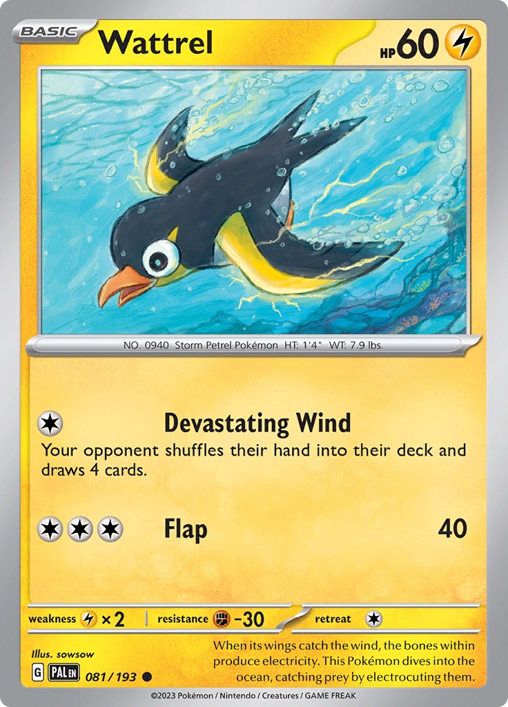 Wattrel - 081/193 [081/193] [Paldea Evolved] Reverse Holofoil