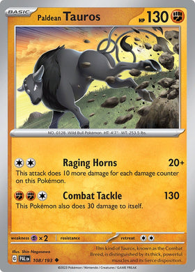 Paldean Tauros - 108/193 [108/193] [Paldea Evolved]