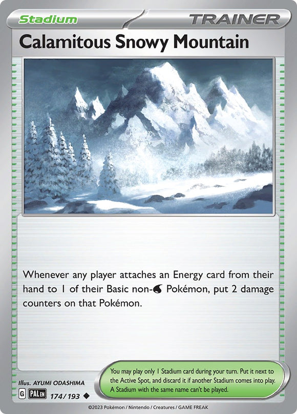 Calamitous Snowy Mountain [174/193] [Paldea Evolved] Reverse Holofoil
