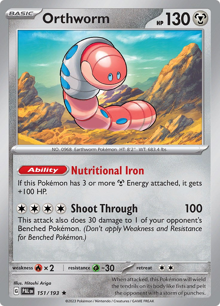 Orthworm [151/193] [Paldea Evolved] Reverse Holofoil