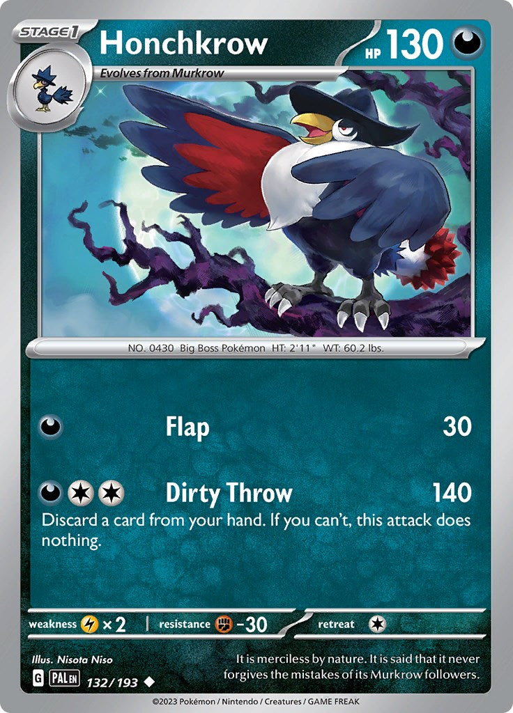 Honchkrow [132/193] [Paldea Evolved] Reverse Holofoil