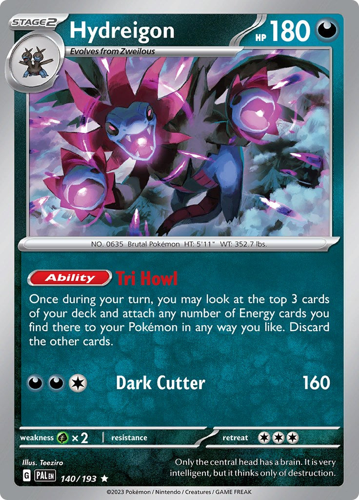 Hydreigon [140/193] [Paldea Evolved] Reverse Holofoil