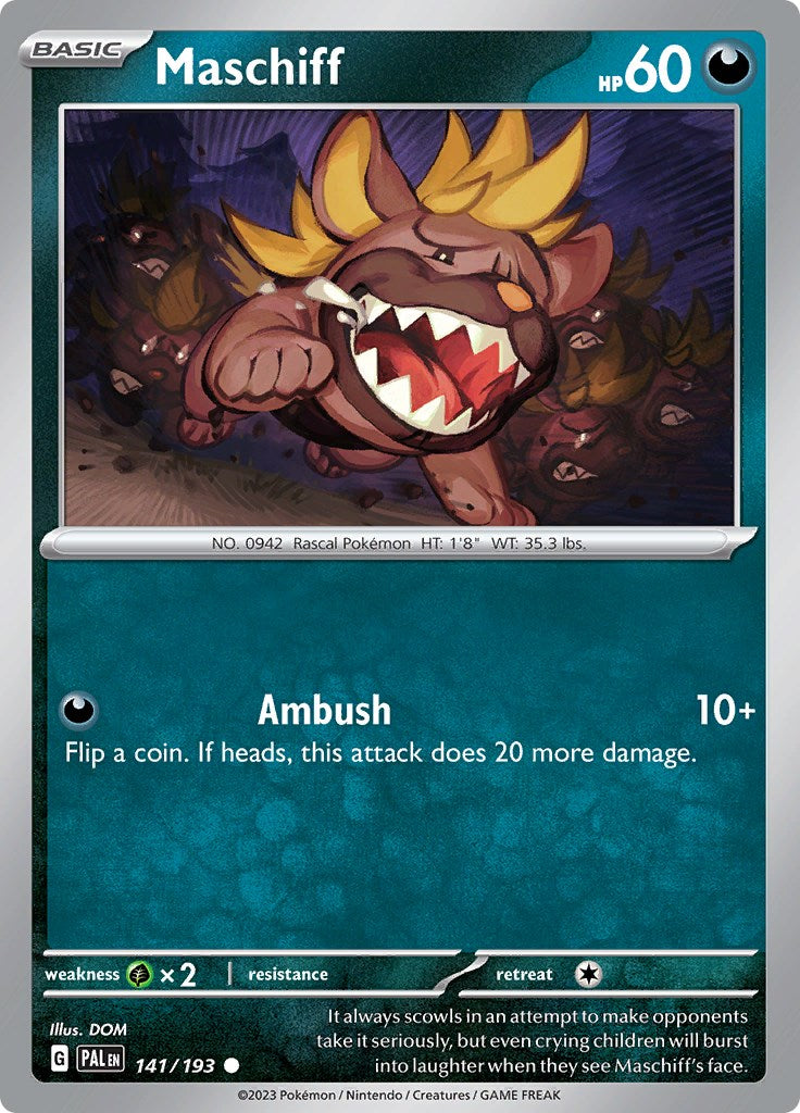 Maschiff [141/193] [Paldea Evolved] Reverse Holofoil