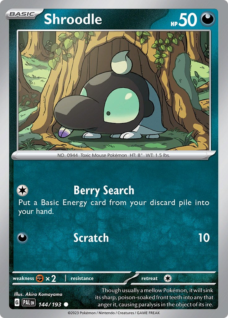 Shroodle [144/193] [Paldea Evolved] Reverse Holofoil