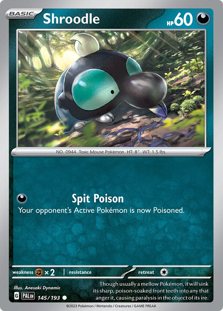 Shroodle - 145/193 [145/193] [Paldea Evolved] Reverse Holofoil