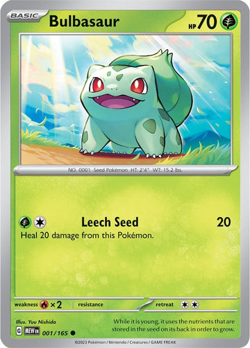 Bulbasaur (001/165) [Scarlet & Violet:  151] Reverse Holofoil