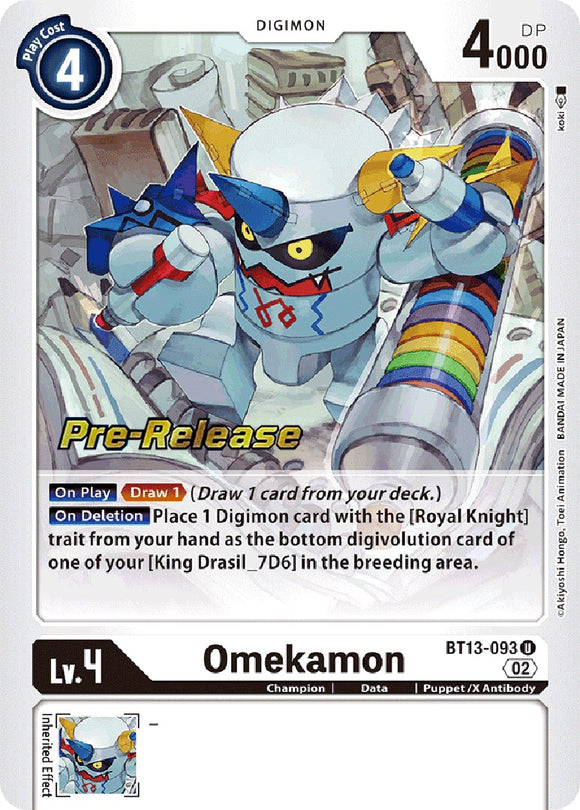 Omekamon [BT13-093] [Versus Royal Knight Pre-Release Cards] Foil