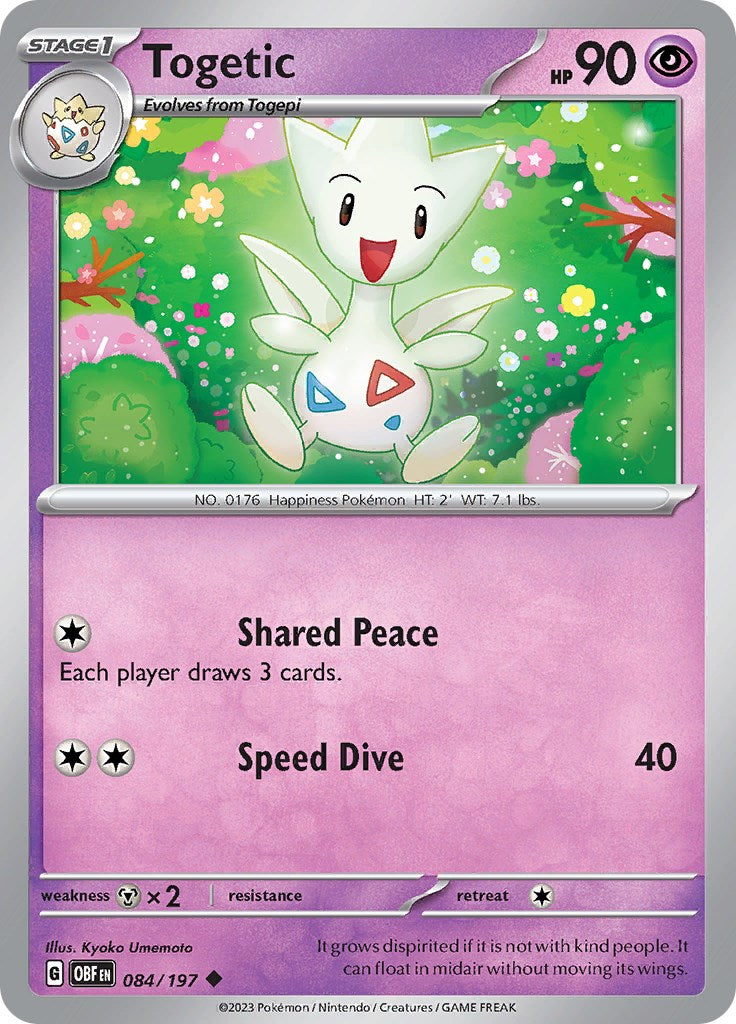 Togetic [084/197] [Obsidian Flames] Reverse Holofoil