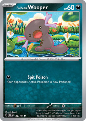 Paldean Wooper - 126/197 [126/197] [Obsidian Flames] Reverse Holofoil