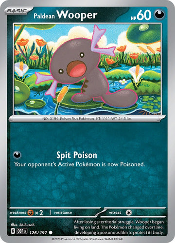 Paldean Wooper - 126/197 [126/197] [Obsidian Flames] Reverse Holofoil
