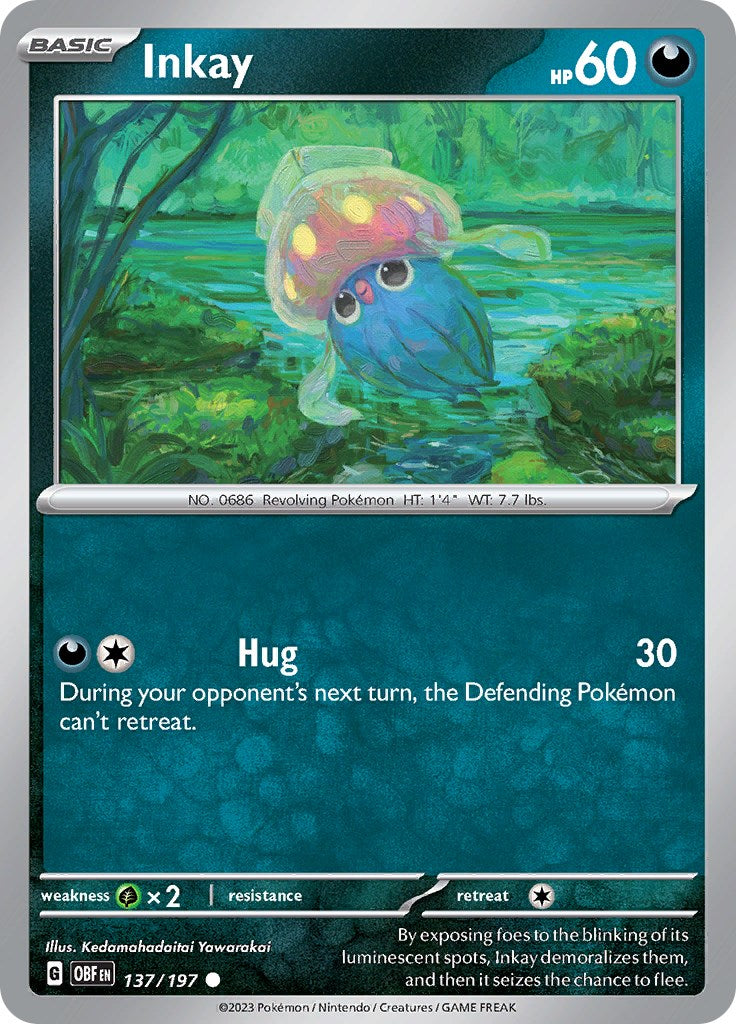 Inkay [137/197] [Obsidian Flames] Reverse Holofoil