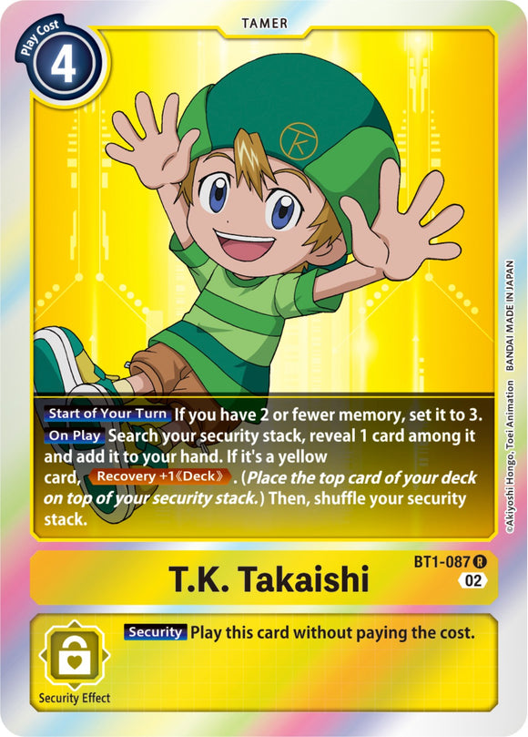 T.K. Takaishi (Resurgence Booster Reprint) [BT1-087 R] [Resurgence Booster] Foil