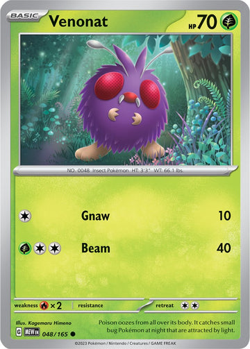 Venonat (048/165) [Scarlet & Violet:  151] Reverse Holofoil