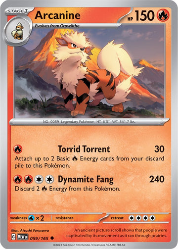 Arcanine (059/165) [Scarlet & Violet:  151]