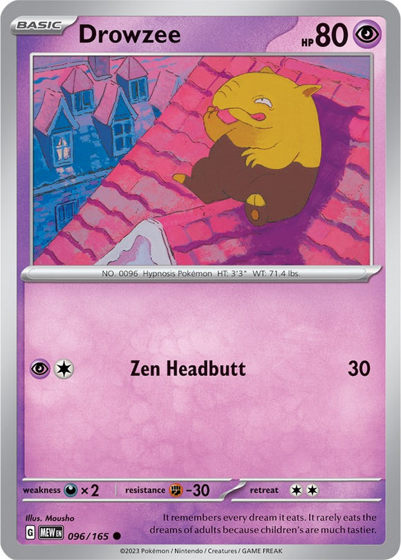 Drowzee (096/165) [Scarlet & Violet:  151] Reverse Holofoil
