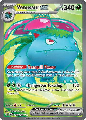 Venusaur ex (182/165) [Scarlet & Violet:  151] Holofoil