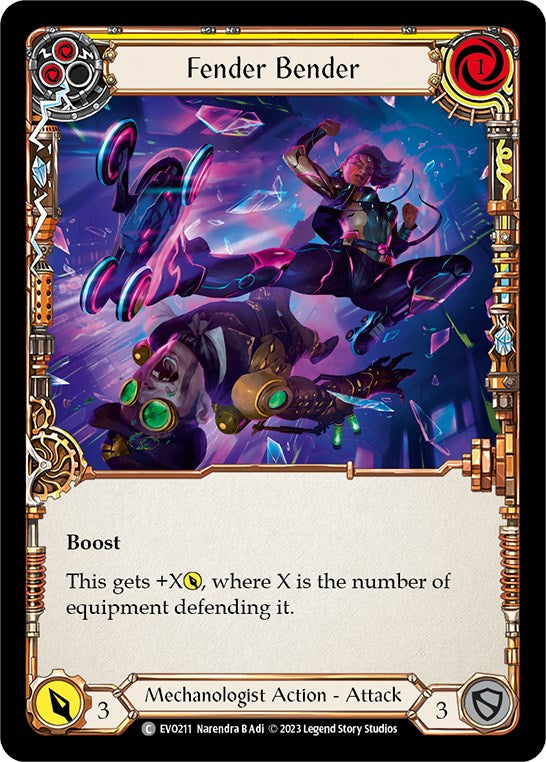 Fender Bender (Yellow) [EVO211] [Bright Lights] Rainbow Foil