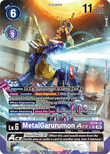 MetalGarurumon ACE (Alternate Art) [ST16-12 SR] [Starter Deck 16: Wolf of Friendship] Foil