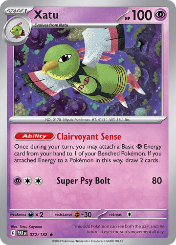 Xatu (072/182) - [Scarlet & Violet: Paradox Rift] Holofoil