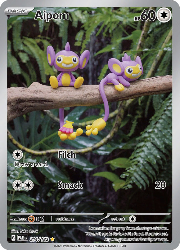 Aipom (211/182) - [Scarlet & Violet: Paradox Rift] Holofoil