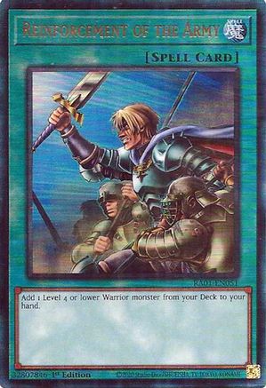 Reinforcement of the Army (PUR) [RA01-EN051] - (Prismatic Ultimate Rare)  1st Edition