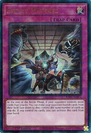 Evenly Matched (PUR) [RA01-EN074] - (Prismatic Ultimate Rare)  1st Edition