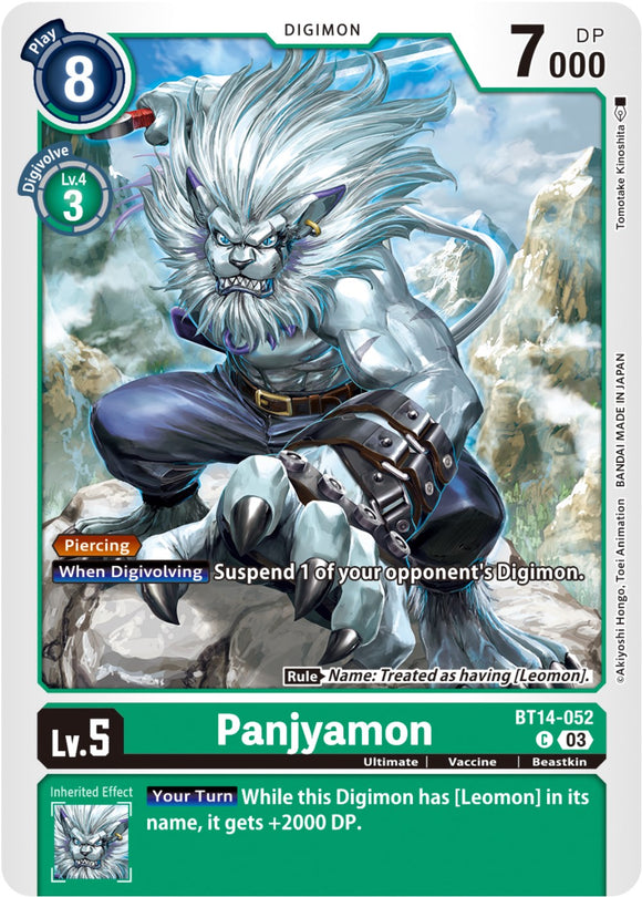 Panjyamon [BT14-052] [Blast Ace] Normal