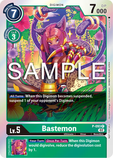 Bastemon - P-093 (3rd Anniversary Update Pack) [P-093] [Digimon Promotion Cards] Foil