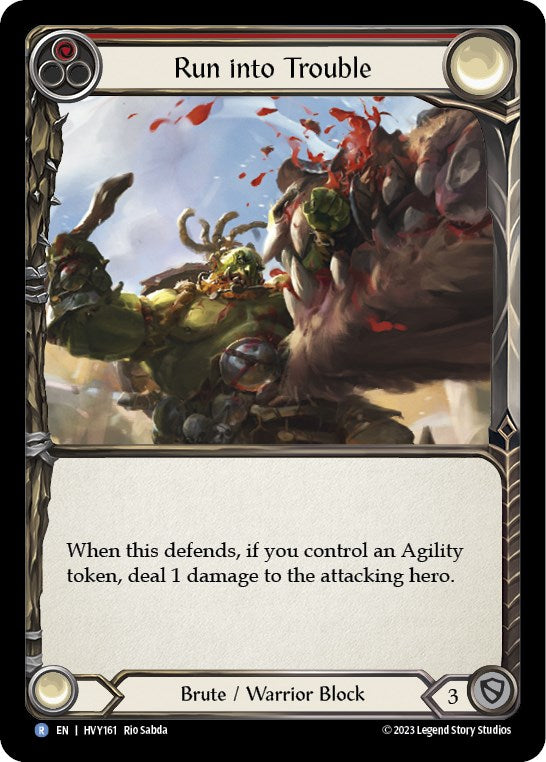 Run into Trouble [HVY161] [Heavy Hitters] Rainbow Foil