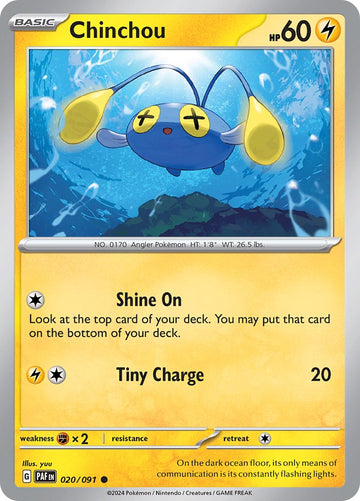 Chinchou [020/091] - (Paldean Fates) Reverse Holofoil