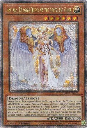 Saffira, Dragon Queen of the Voiceless Voice (Quarter Century Secret Rare) [PHNI-EN020] - () 1st Edition