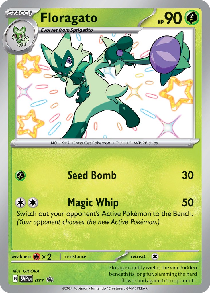 Floragato - [077] - (SV Scarlet & Violet Promo Cards) Holofoil