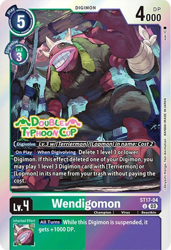Wendigomon [ST17-04-U] [Starter Deck 17: Double Typhoon Advanced Deck Set Pre-Release Cards] Foil